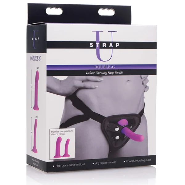 Strap U Double G Deluxe Vibrating Strap-on Kit