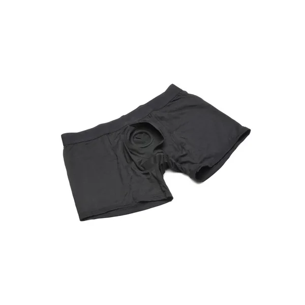 Strap U Incognito Boxer Harness with Hidden O-Ring – Medium/Large – Black