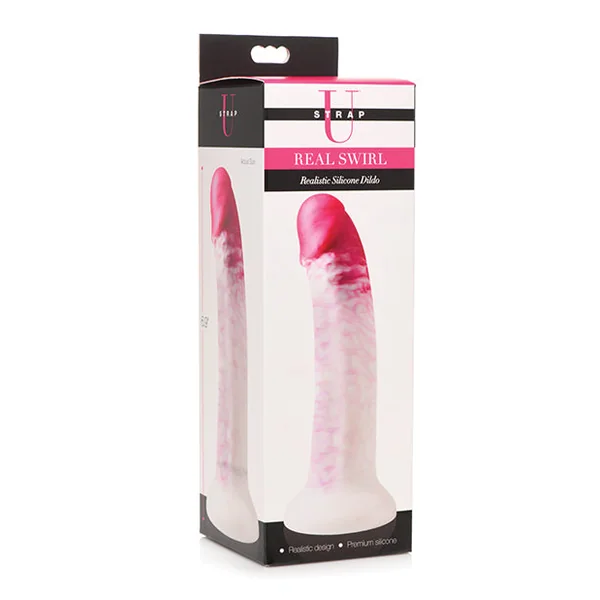 Strap U Real Swirl Realistic Silicone Dildo