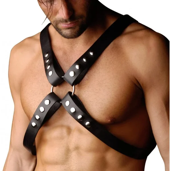 Strict Leather Four Strap Chest Harness