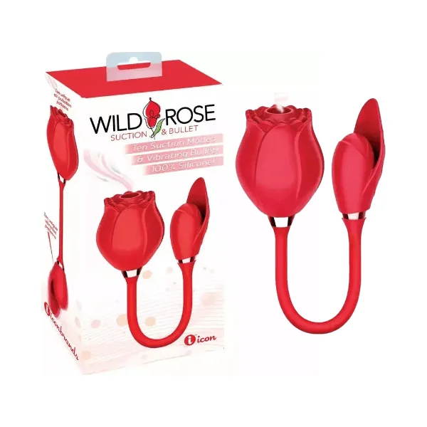 Suction Vibrator - Wild Rose - Suction & Bullet
