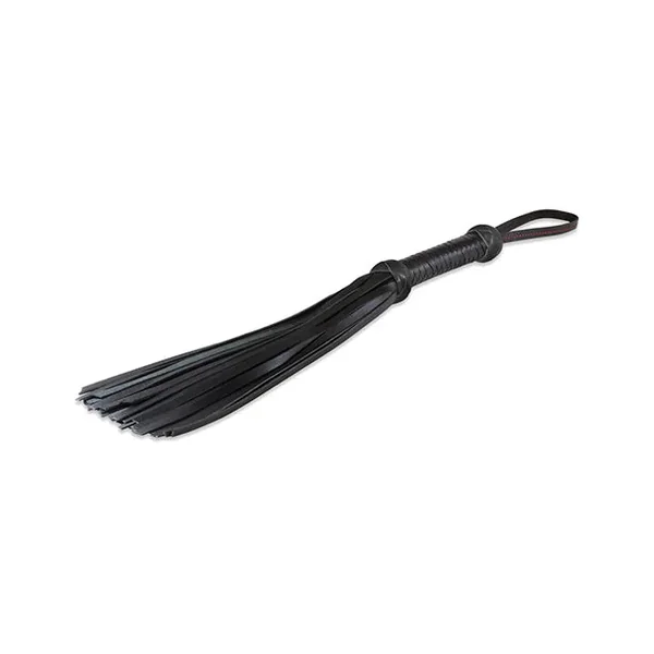 Sultra 16″ Lambskin Twill Weave Grip Flogger – Black