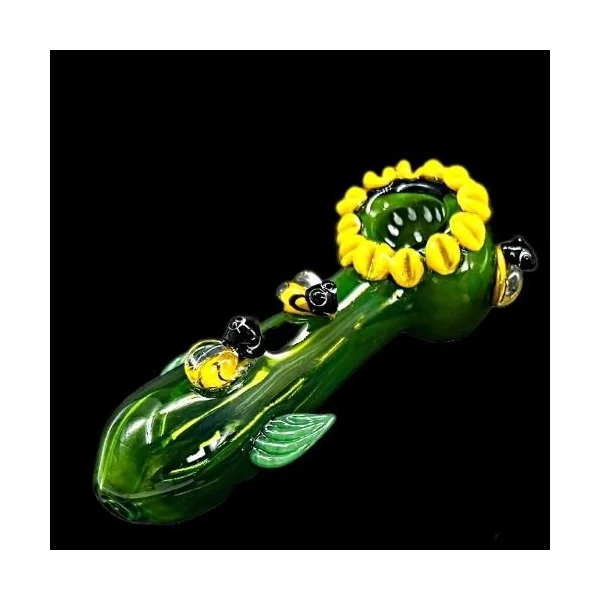 Sunflower Fancy Art Hand Pipe
