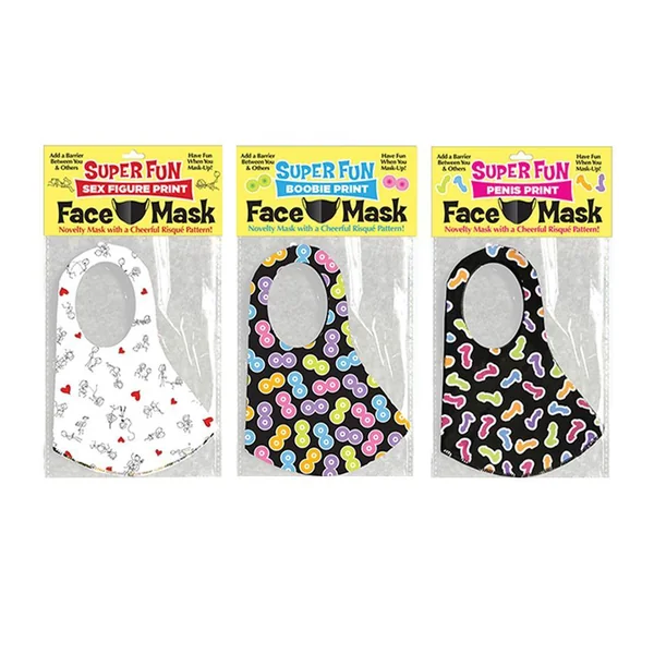 Super Fun Face Masks - 3 Naughty Prints