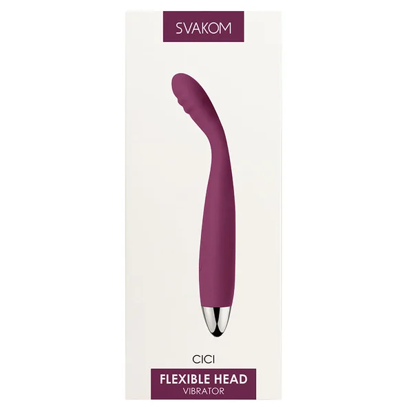 Svakom Cici Slim G-Spot Vibrator - Violet 7"