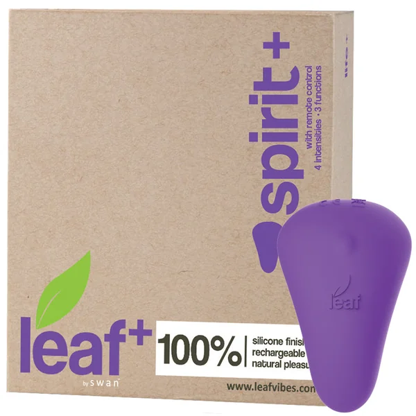 Swan Leaf+ Spirit+ Vibrator with Remote Control - Purple