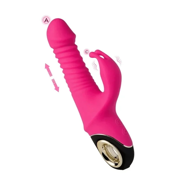 Swinging Rabbit Thrusting & Rotating G-Spot Rabbit Vibrator
