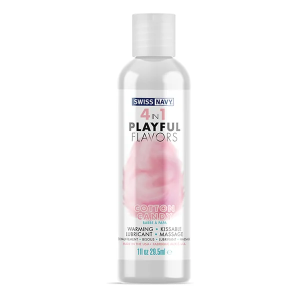 SWISS NAVY 4 IN 1 PLAYFUL FLAVORS COTTON CANDY 1OZ