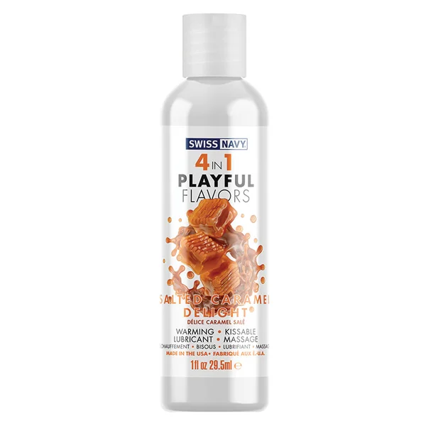Swiss Navy 4 in 1 Playful Flavors - Salted Caramel 1oz