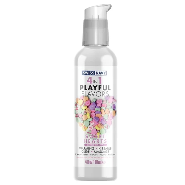 Swiss Navy 4 In 1 Playful Flavors - Sweet Hearts 4oz
