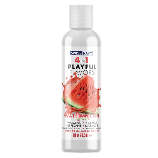 Swiss Navy 4 In 1 Playful Flavors - Watermelon 1oz