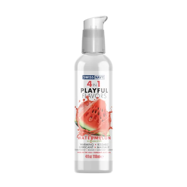 Swiss Navy 4-in-1 Playful Flavors - Watermelon 4 Oz
