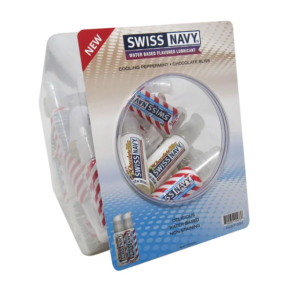 Swiss Navy Chocolate and Pepermint 1oz 50pc Fishbowl