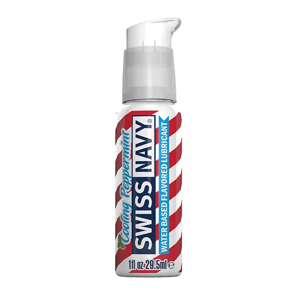 Swiss Navy Cooling Peppermint Flavored Lubricant - 1 Oz