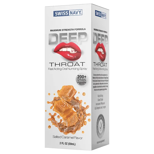 Swiss Navy Deep Throat Spray - Salted Caramel 2oz