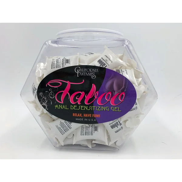 Taboo - Anal Desensitizing Gel - 72 Piece Fishbowl - 10 ml Pillows