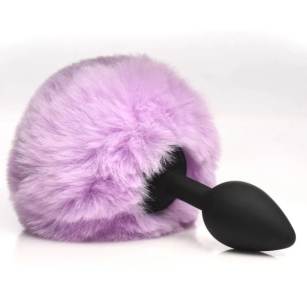 Tailz Fluffy Bunny Tail Silicone Plug