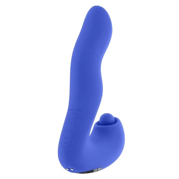 Tappity Tap Rechargeable Silicone Vibrator – Blue