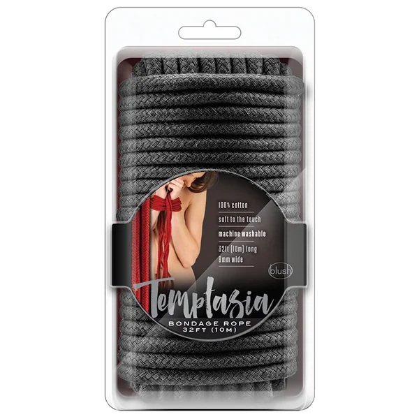 Temptasia Bondage Rope - 32 Feet - Black