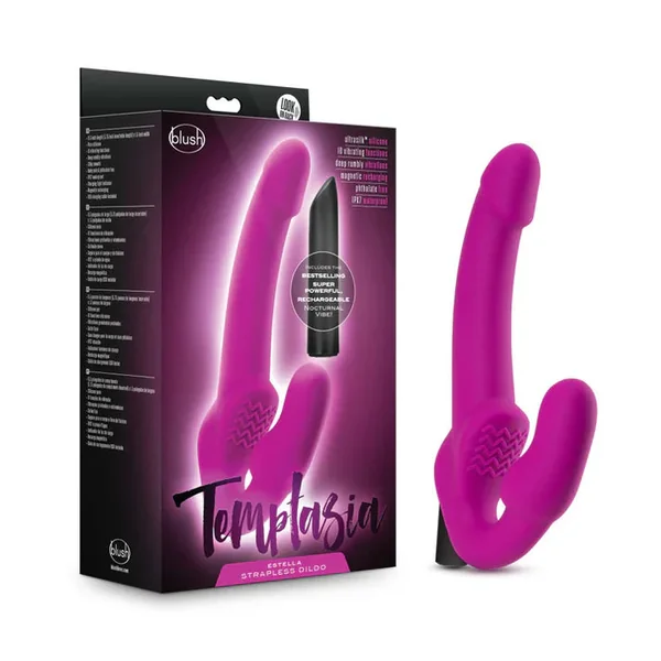 Temptasia Estella Vibrating Strapless Strap On by Blush