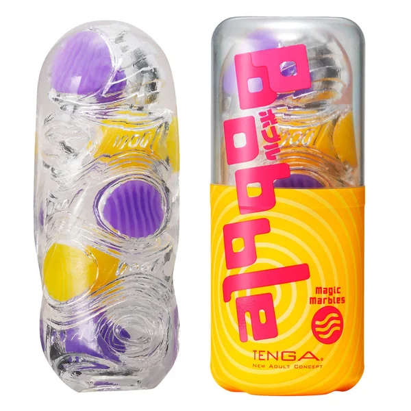 Tenga Bobble Contrast Firm & Soft Masturbator - Magic Marbles Texture