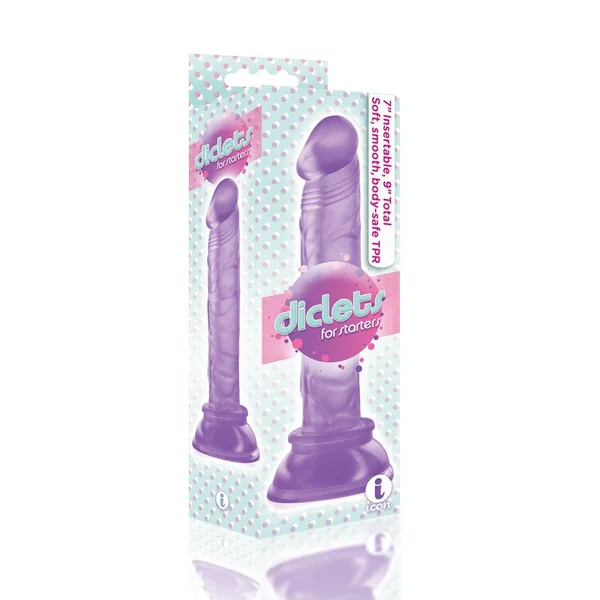 The 9's Diclet's 8 Inch Jelly Dong - Purple