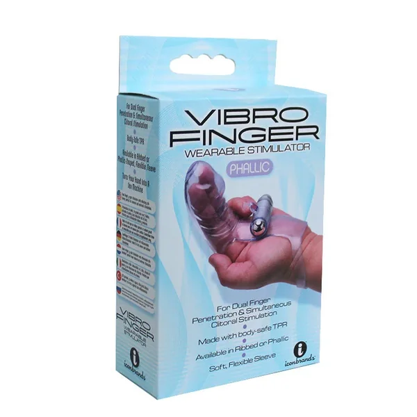 The 9’s VibroFinger Phallic Finger Massager Purple
