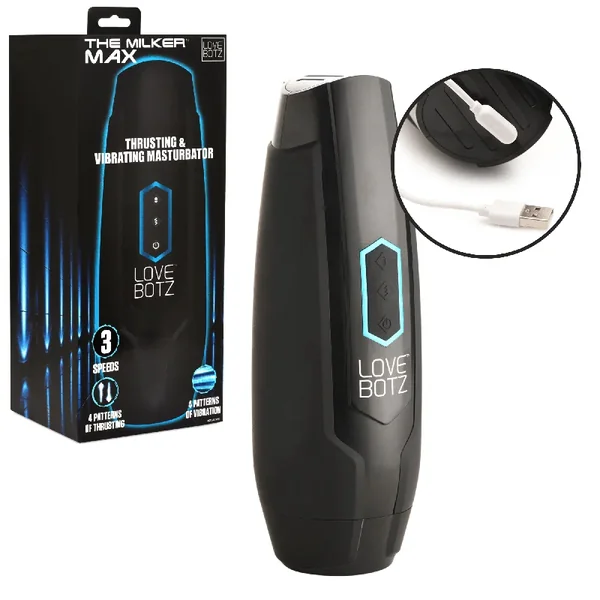 The Milker Max Rechargeable Waterproof 14X Thrusting & Vibrating Masturbator
