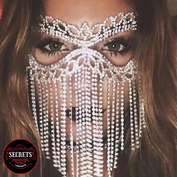 The “Mystique” Zircon & Rhinestone Mask