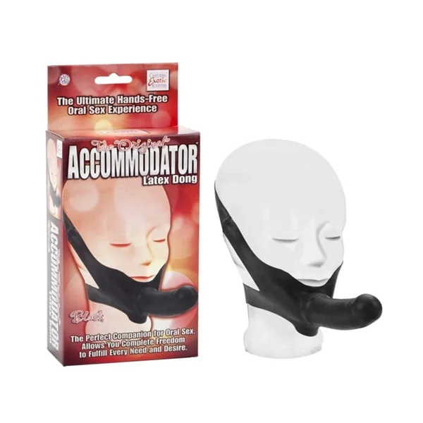 The Original Accomodator Latex Dong - Black