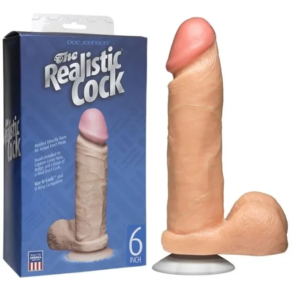 THE REALISTIC COCK 6″ FLESH