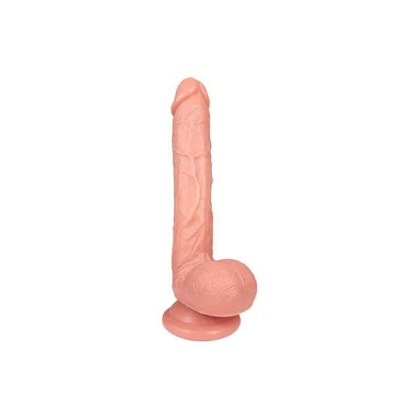 The Woodsman by FUKENA – Realistic Dual Density Silicone Dildo with Balls & Suction Cup, 8.5 Inch Insertable, 1.75 Inch Max Width, Light Skin