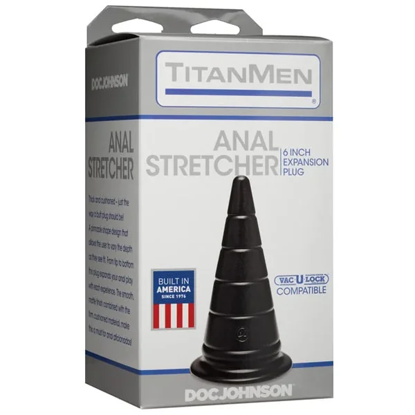 Titanmen 6″ Anal Stretcher – Black