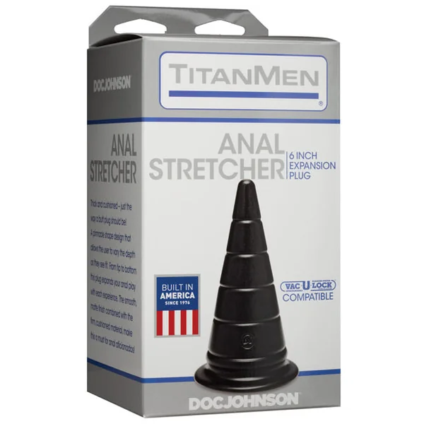 Titanmen 6" Anal Stretcher - Black