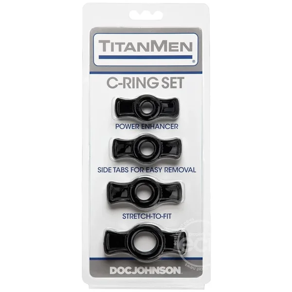 TitanMen C-Rings with Side Tabs 4-Piece Set
