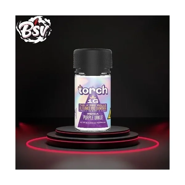Torch 1g THCA Pre-Rolls VVS Diamonds 4ct Purple Urkle
