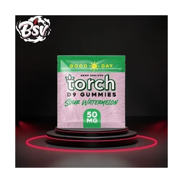 Torch Good Day Gummies 50mg Sour Watermelon