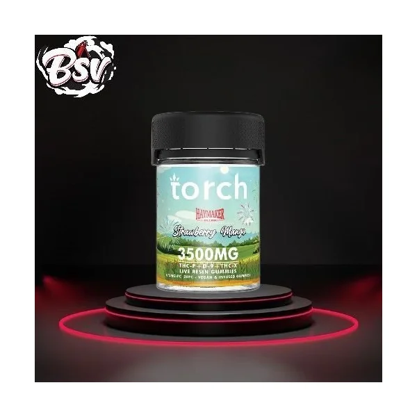 Torch Haymaker 3500MG Gummy THC-P+D9+THC-X Strawberry Mango