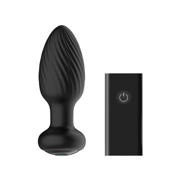 TORNADO Remote Control Rotating Butt Plug Medium – Black