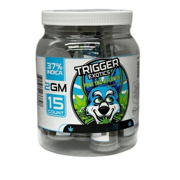 Trigger Exotics Pure 2g THC-A Flower 15ct Jar Jack Herer