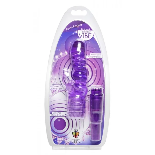 TRINITY VIBES ROYAL ROCKET RIBBED RABBIT VIBE