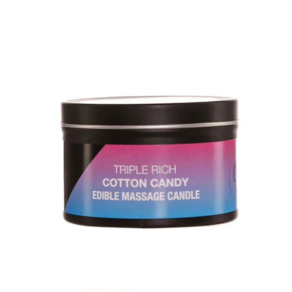 Triple Rich Edible Massage Candle Cotton Candy by Secret Lovers