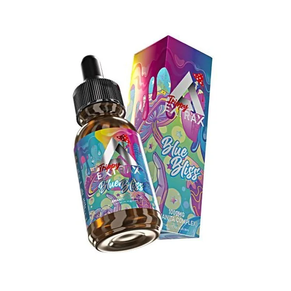 Trippy Extrax 1000MG Amanita Complex Shots Blue Bliss