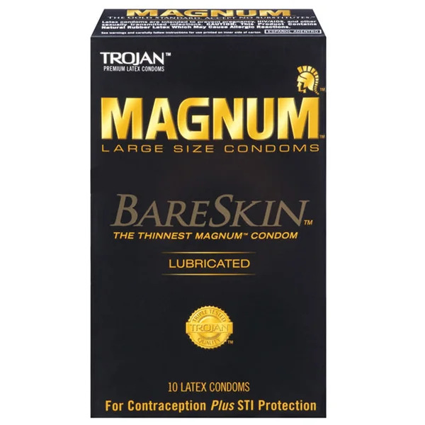 Trojan Magnum Bareskin Condoms - Box Of 10