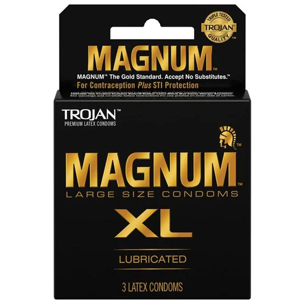 Trojan Magnum Condoms - XL - 3 & 12 Packs