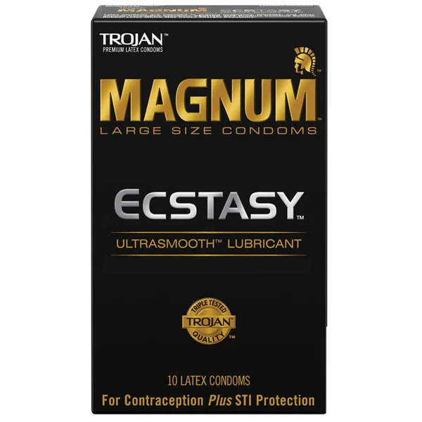Trojan Magnum Ecstasy Condoms - Box Of 10