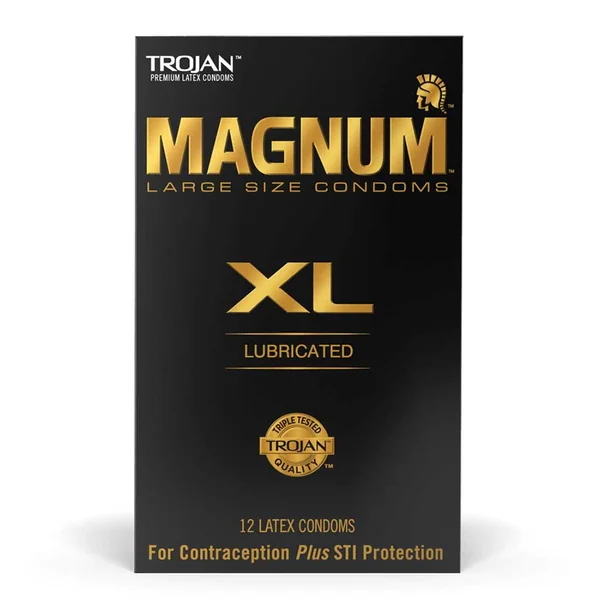 Trojan Magnum XL Latex Condoms 12 Pack