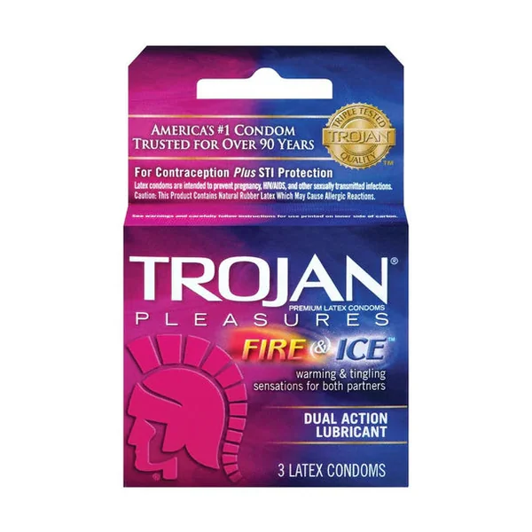 Trojan Pleasures Fire & Ice Condoms