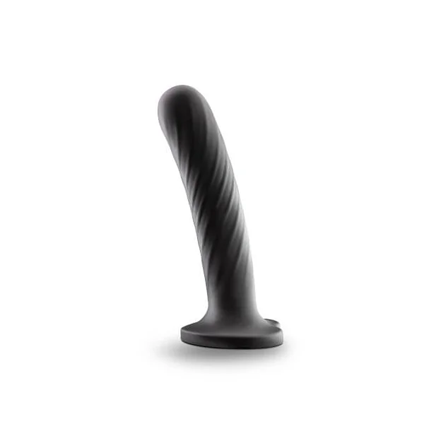 Twist Silicone Dildo with Suction Cup Large