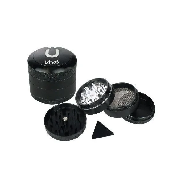 Uber Grinder 3.0 2in 4pc CNC W/Screen Black